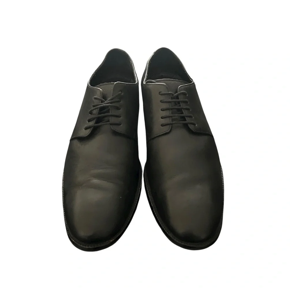 Cole Haan Mens Leather Oxford Dress Shoes C4119 Black Lace Up Size 12